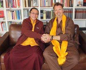 Zen-Meister Hinnerk Polenski und  Tulku Sangngag Tenzin Rinpoche